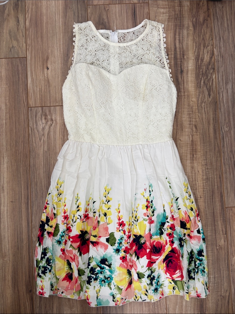 White Floral Dress